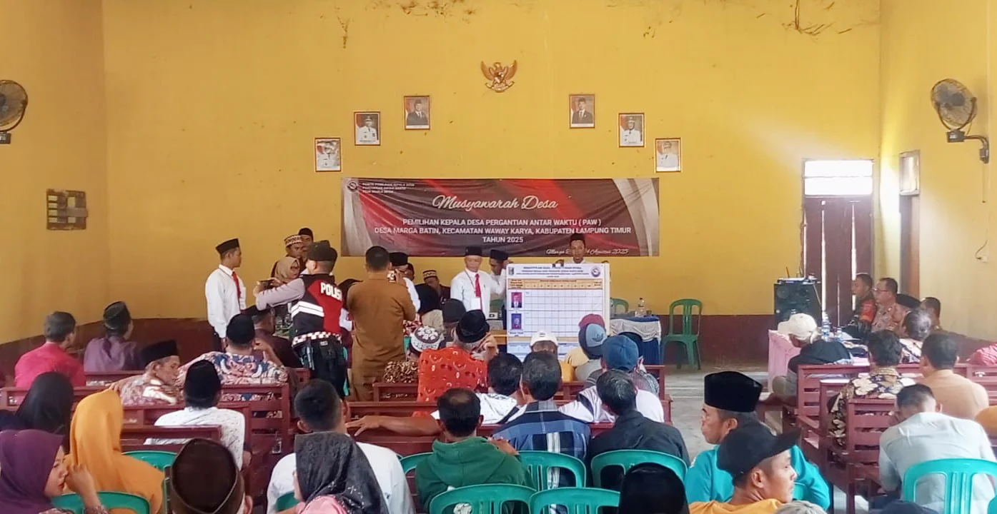 Unggul Tipis 6 Suara, Muhtar Kundori Terpilih Sebagai Kades Marga Batin dalam Pilkades PAW 2025
