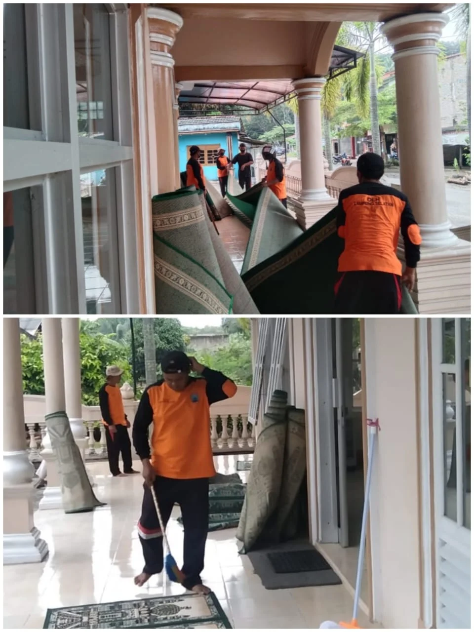 Usai Pasar Sidomulyo dan Rawa Selapan,! Kini Giliran Masjid Baitul Muttaqin Kalianda di “Grebek” DLH Lampung Selatan