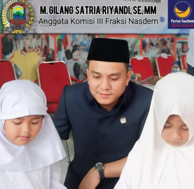 Anggota Komisi III DPRD Lamsel M. Gilang Satria Riyandi Dukung Penuh Program Makan Bergizi Nasional