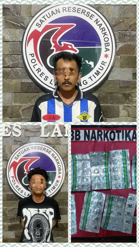 Edarkan Obat Terlarang, 2 Warga Lamtim Ditangkap Polisi