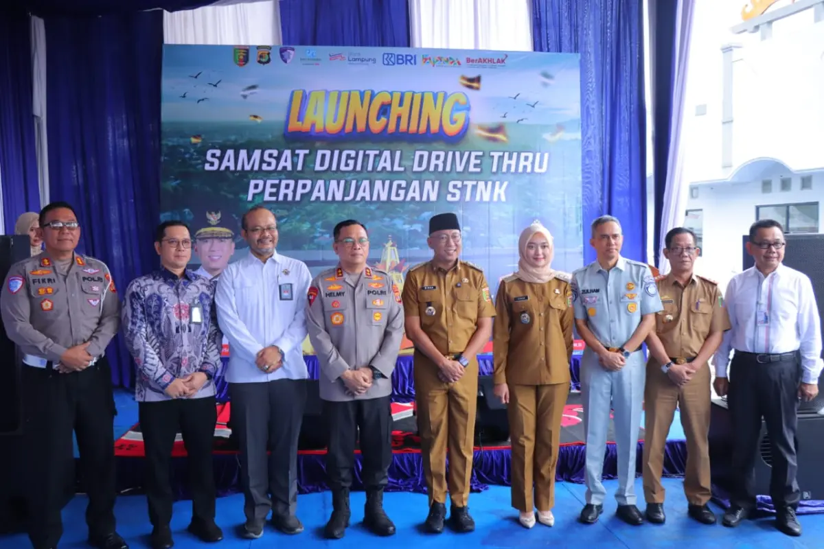 Gubernur Mirza dan Kapolda Lampung Luncurkan Samsat Digital Drive Thru untuk Perpanjangan STNK
