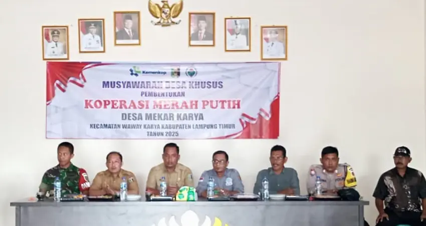 Harapan Menuju Peningkatan Ekonomi: Pemdes Mekar Karya Buka Musdesus Pembentukan Kopdes Merah Putih