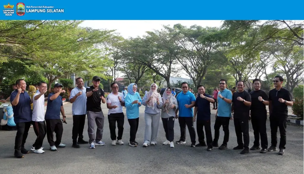 Jumat Sehat di GWH Kalianda, ASN Lampung Selatan Kompak Jaga Kebugaran Demi Pelayanan Prima