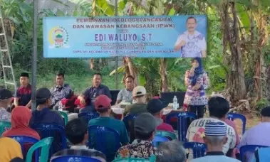 Ketua Komisi I DPRD Lamsel Edi Waluyo ST., Ingatkan Generasi Muda Tingkatkan Kesadaran Kebersamaan Dalam Bermasyarakat