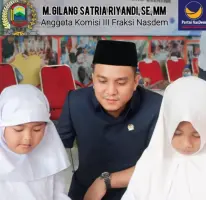 Anggota Komisi III DPRD Lamsel M. Gilang Satria Riyandi Dukung Penuh Program Makan Bergizi Nasional