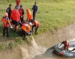 Dede Suhendar ucapkan bela sungkawa untuk keluarga dan beri apresiasi tim Basarnas telah berkerja mencari korban hanyut
