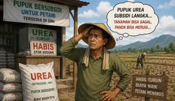 Dua Bulan Pupuk Subsidi Langka, Petani di Lampung Timur Menjerit  dan Terancam Gagal Panen
