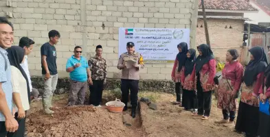 Dukung Pendidikan, Brigpol Sujuma Ikuti Peletakan Batu Pertama TK & Paud