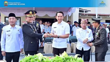 HUT Bhayangkara ke-80: Dihadiri Bupati Egi, Polres Lamsel Janji Tingkatkan Pelayanan untuk Masyarakat