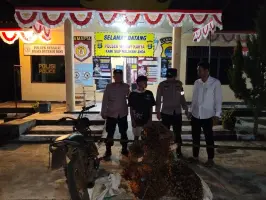 TIM TEKAB 308 PRESISI POLSEK WAWAY KARYA AMANKAN PELAKU PENCURIAN BUAH KELAPA SAWIT