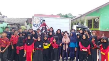 Unik dan kreatif SPPG Titiwangi 1 saat mendistribusikan MBG kesekolah sekolah penerima manfaat program MBG